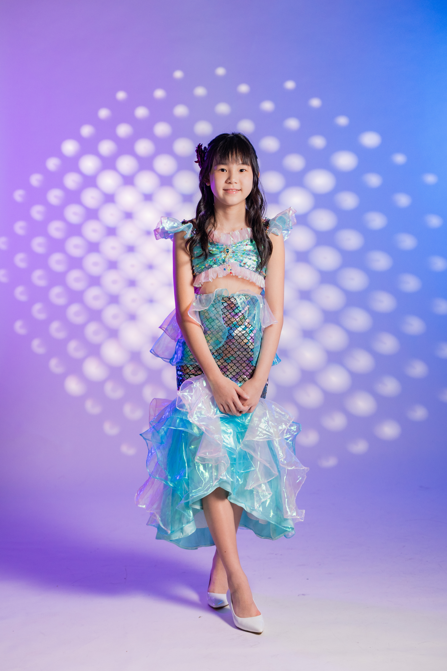Blue Iridescent Mermaid Dress ~ Princess Ariel ~
