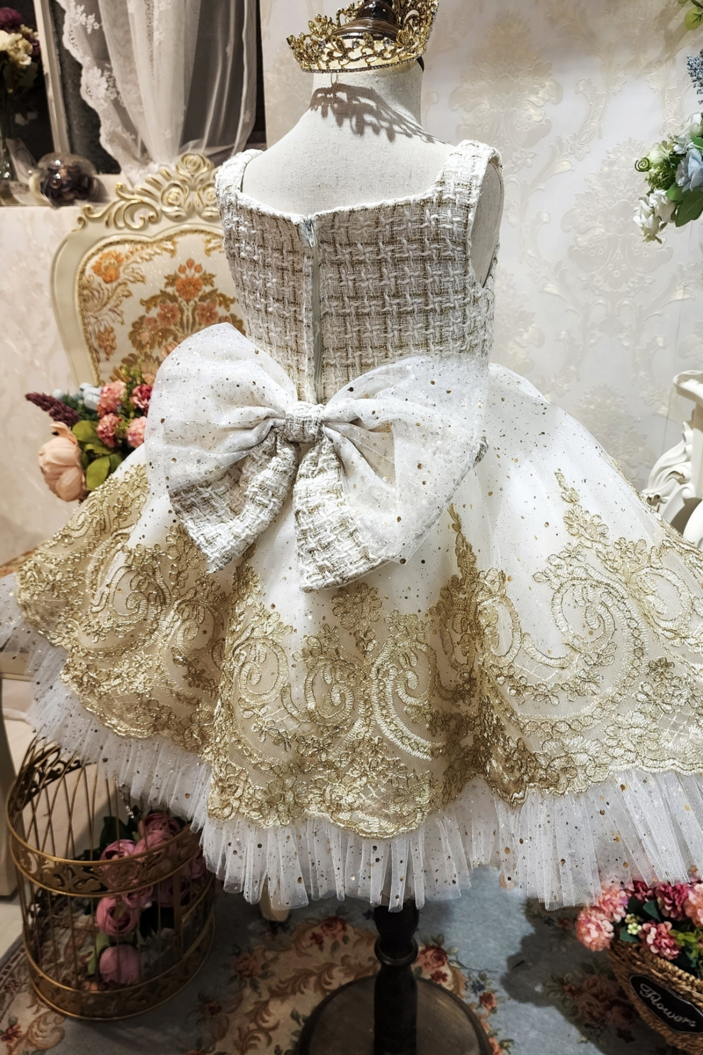 Champagne Nutcracker Set (Dress + Jacket)