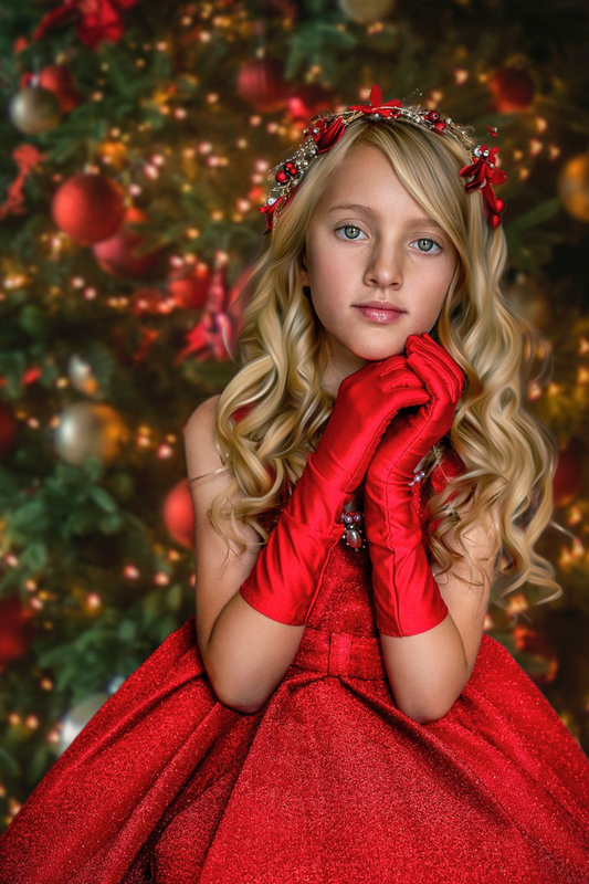 Ready-to-Ship ★ Ruby Red Lurex Gown