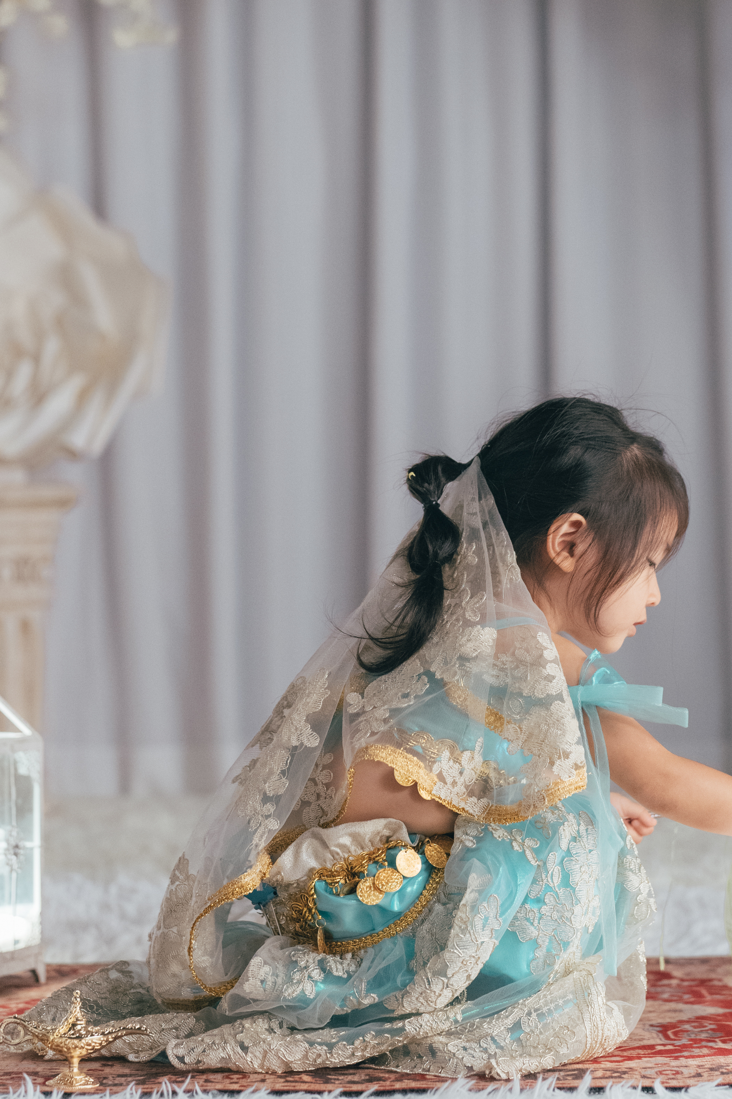 Princess Jasmine Top, Trousers & Veil Set