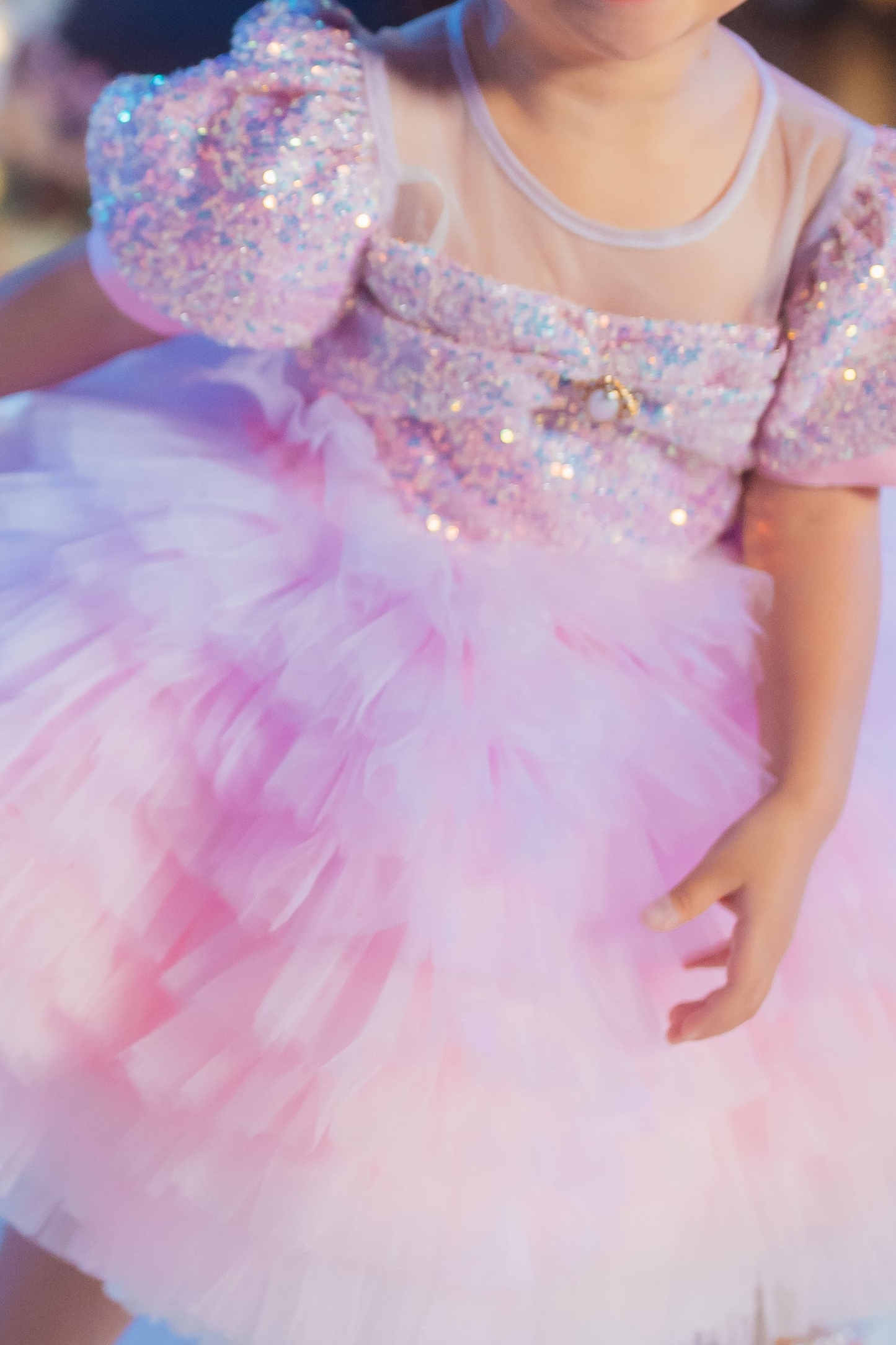 Lilac & Pink Sugar Plum Fairy Ombre Tulle Dress