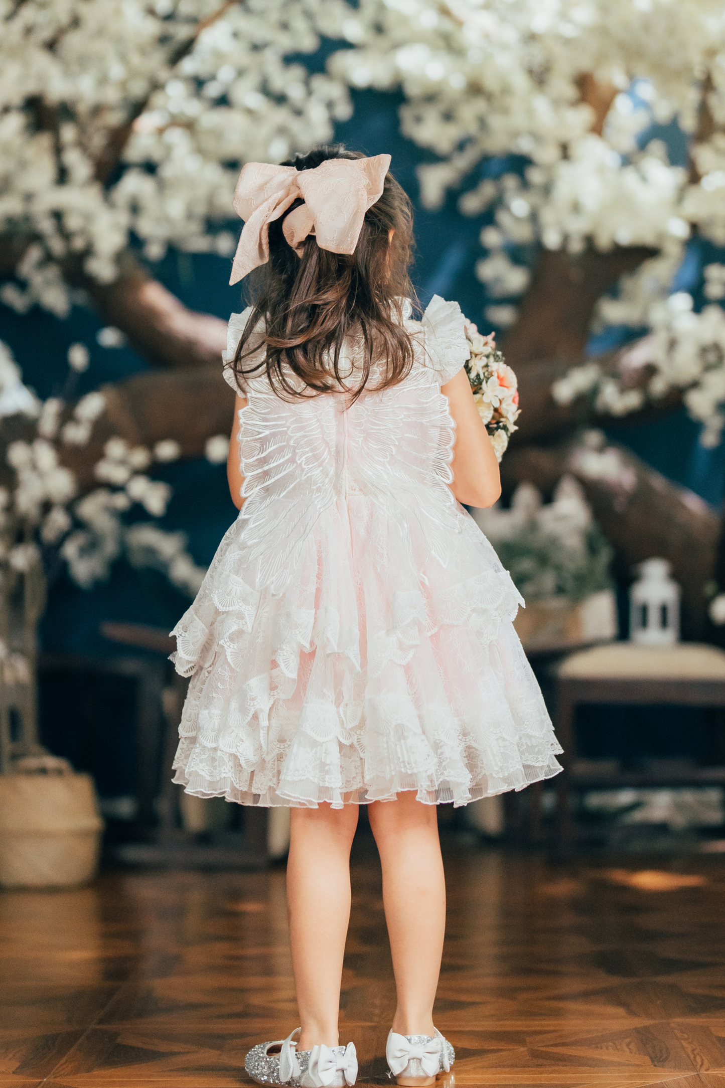 Ready-to-Ship ★ Cupid Angel Lace Dress (Pink)