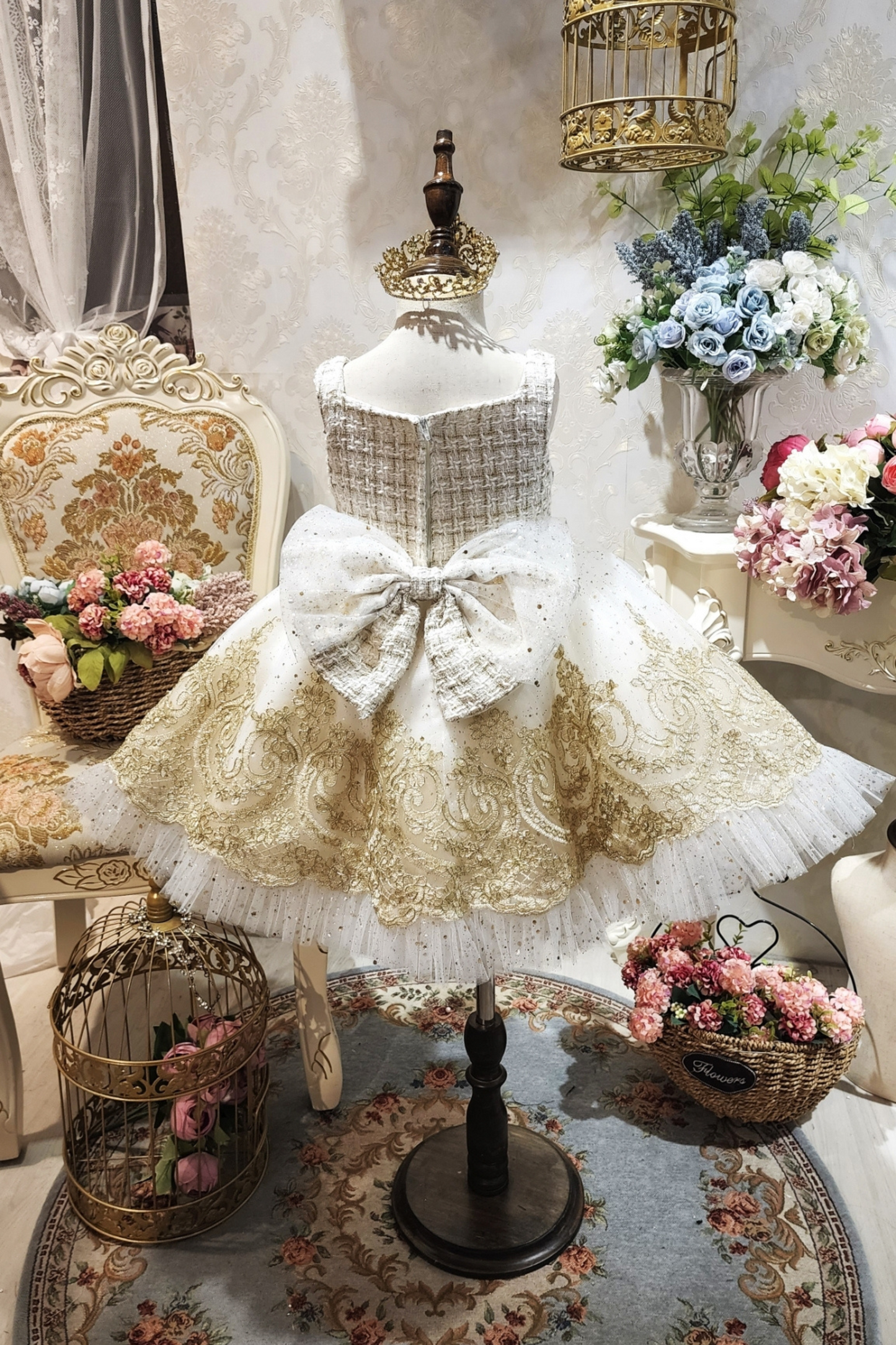 Champagne Nutcracker Set (Dress + Jacket)