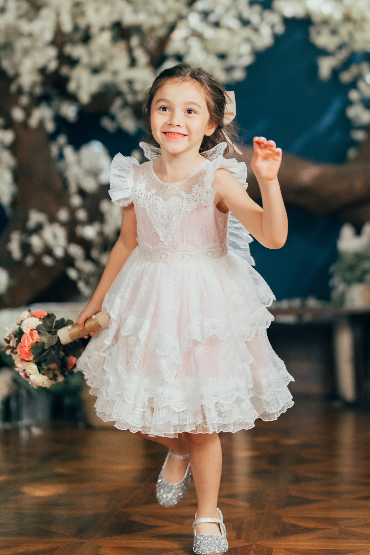 Ready-to-Ship ★ Cupid Angel Lace Dress (Pink)