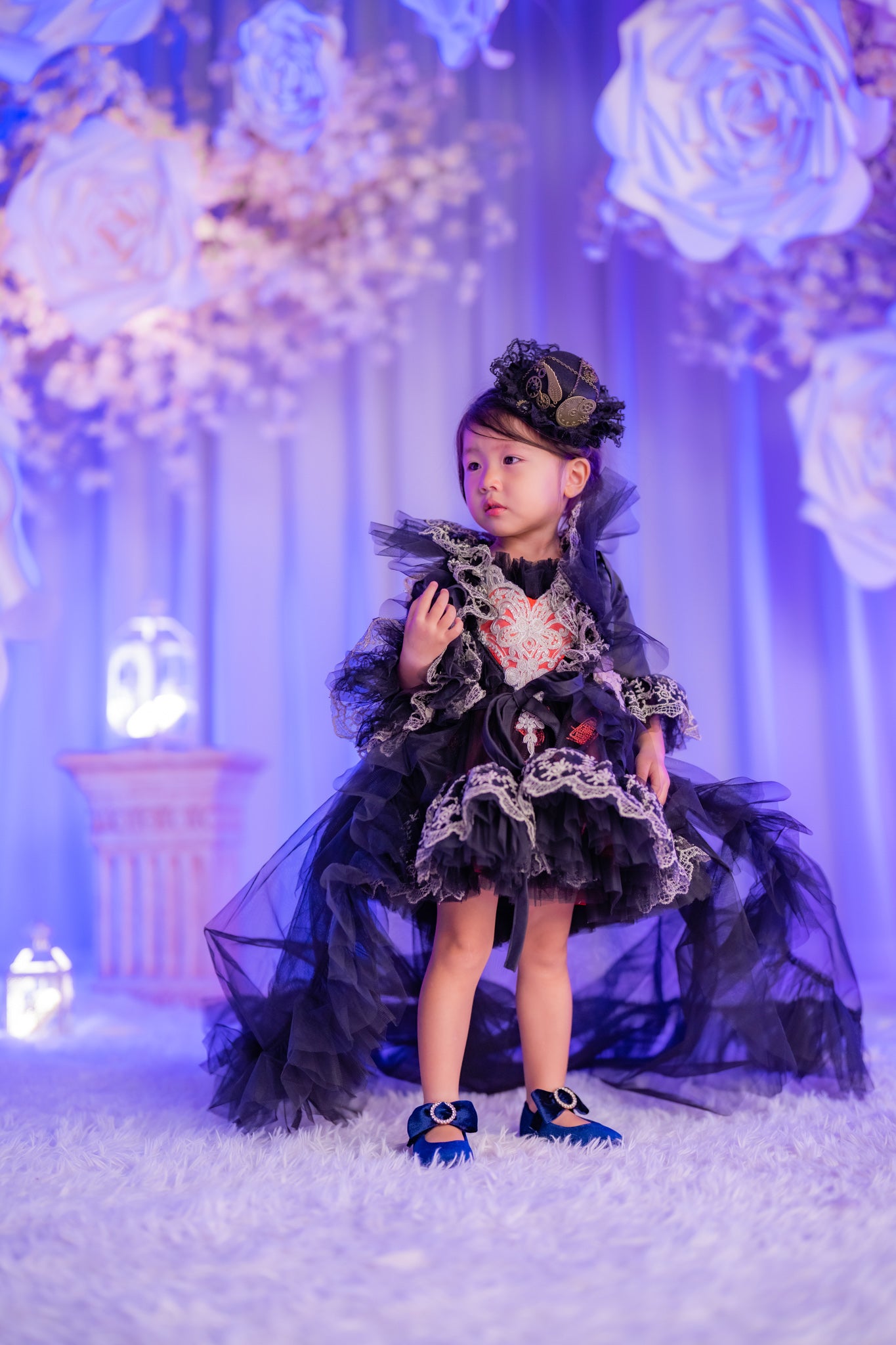 Ready-to-Ship ★ Queen of Hearts Red & Black Lace Set (Dress & Coat)
