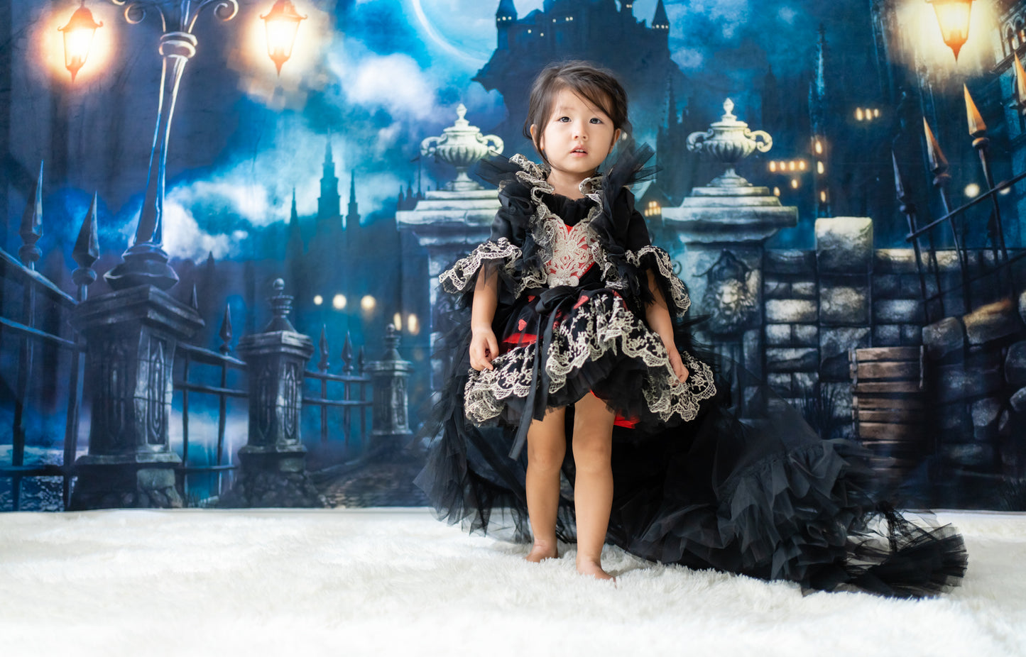 Ready-to-Ship ★ Queen of Hearts Red & Black Lace Set (Dress & Coat)