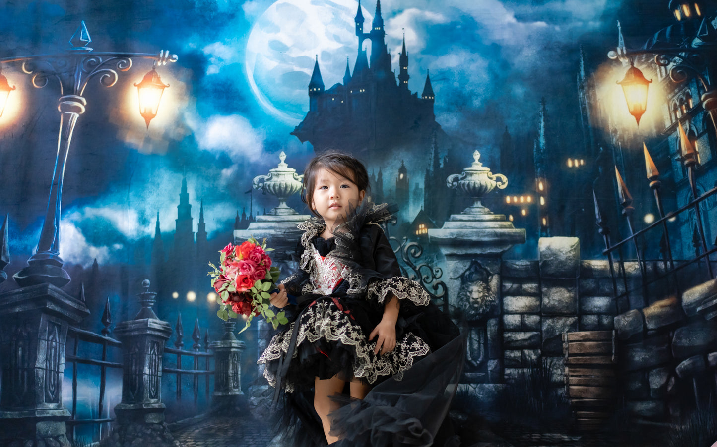 Ready-to-Ship ★ Queen of Hearts Red & Black Lace Set (Dress & Coat)
