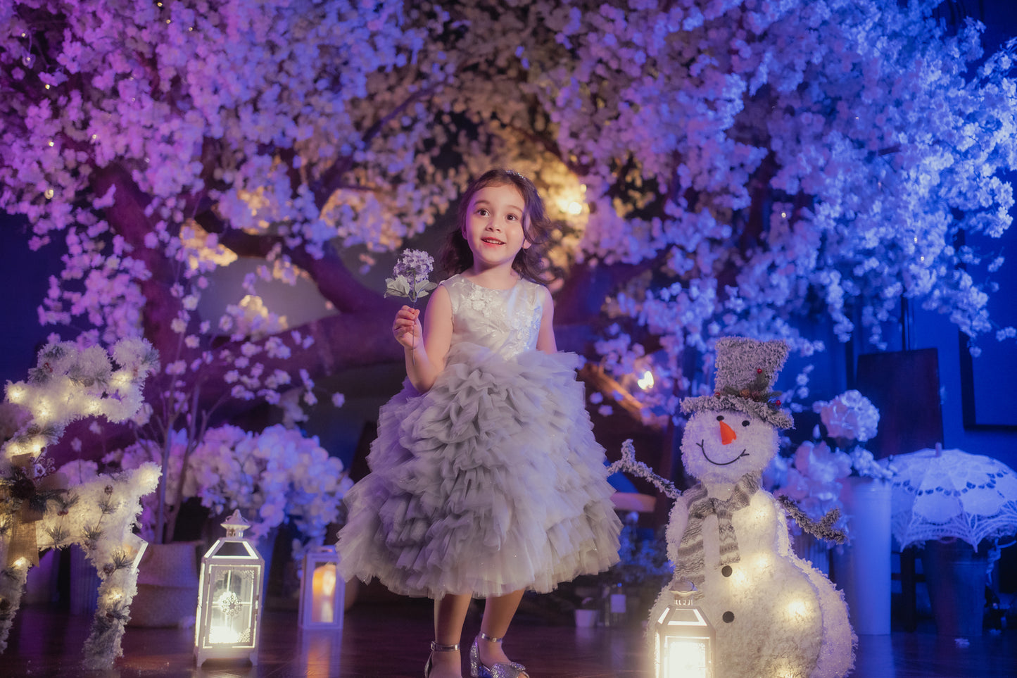 Gina Grey & Tulle Lace Gown