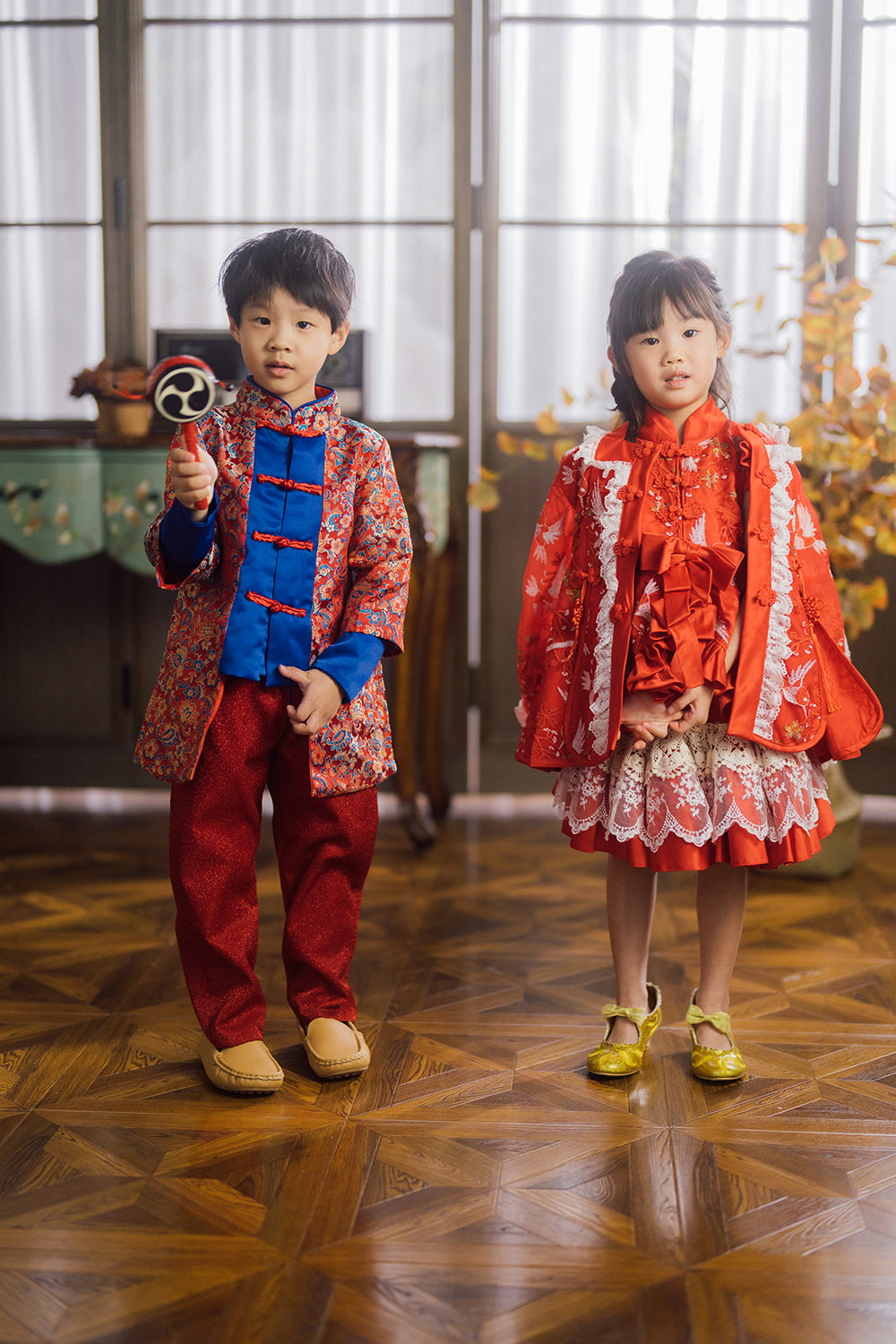 Ready-to-Ship ★ Prince Calaf Oriental Cheongsam Set (Jacket & Trousers)