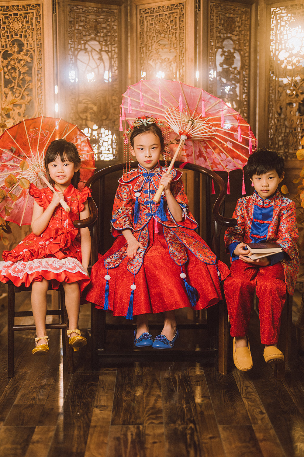 Ready-to-Ship ★ Prince Calaf Oriental Cheongsam Set (Jacket & Trousers)
