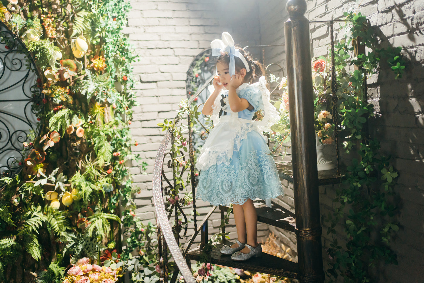 Alice in Wonderland Blue Dress & Apron Set