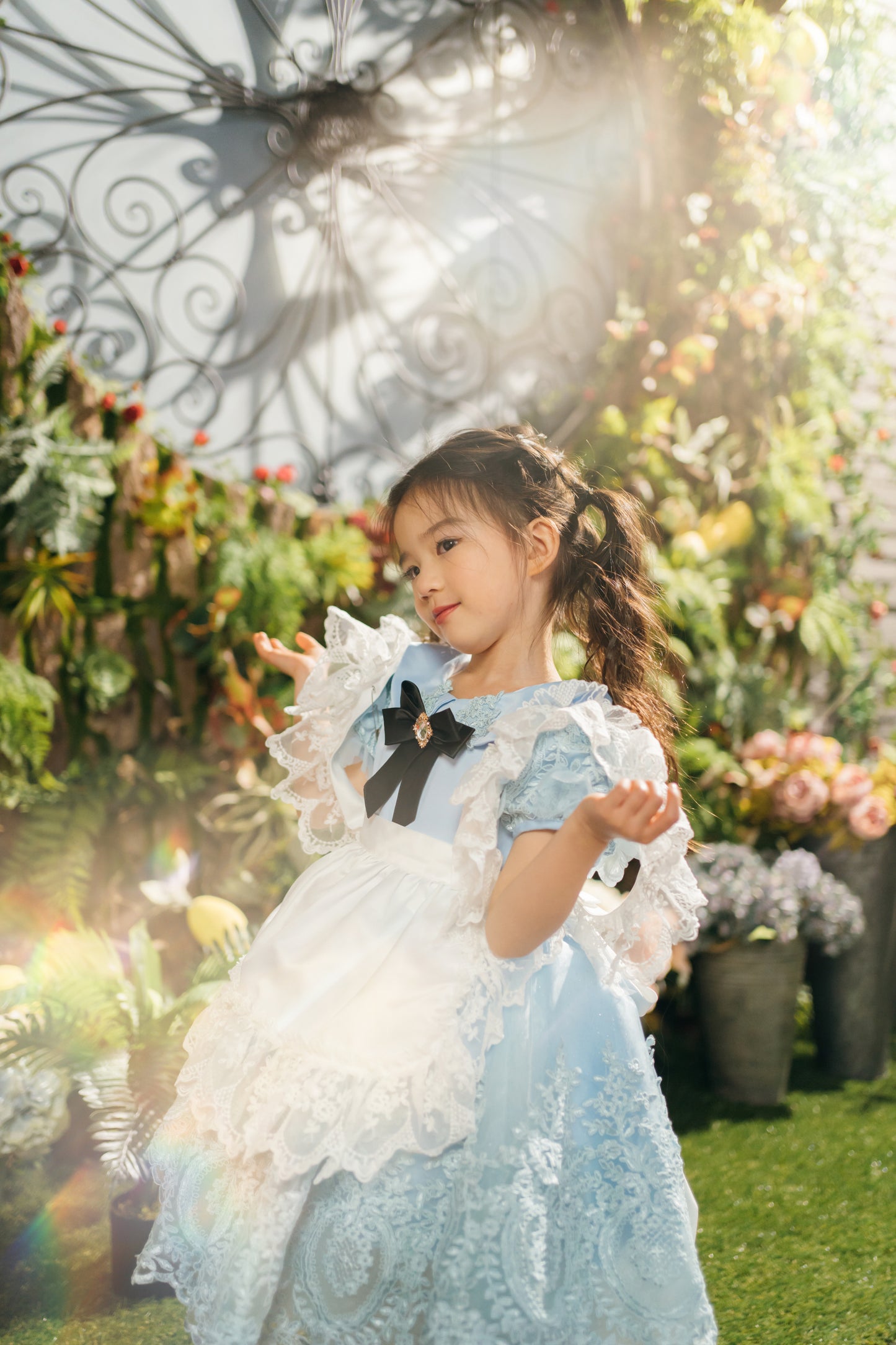 Alice in Wonderland Blue Dress & Apron Set