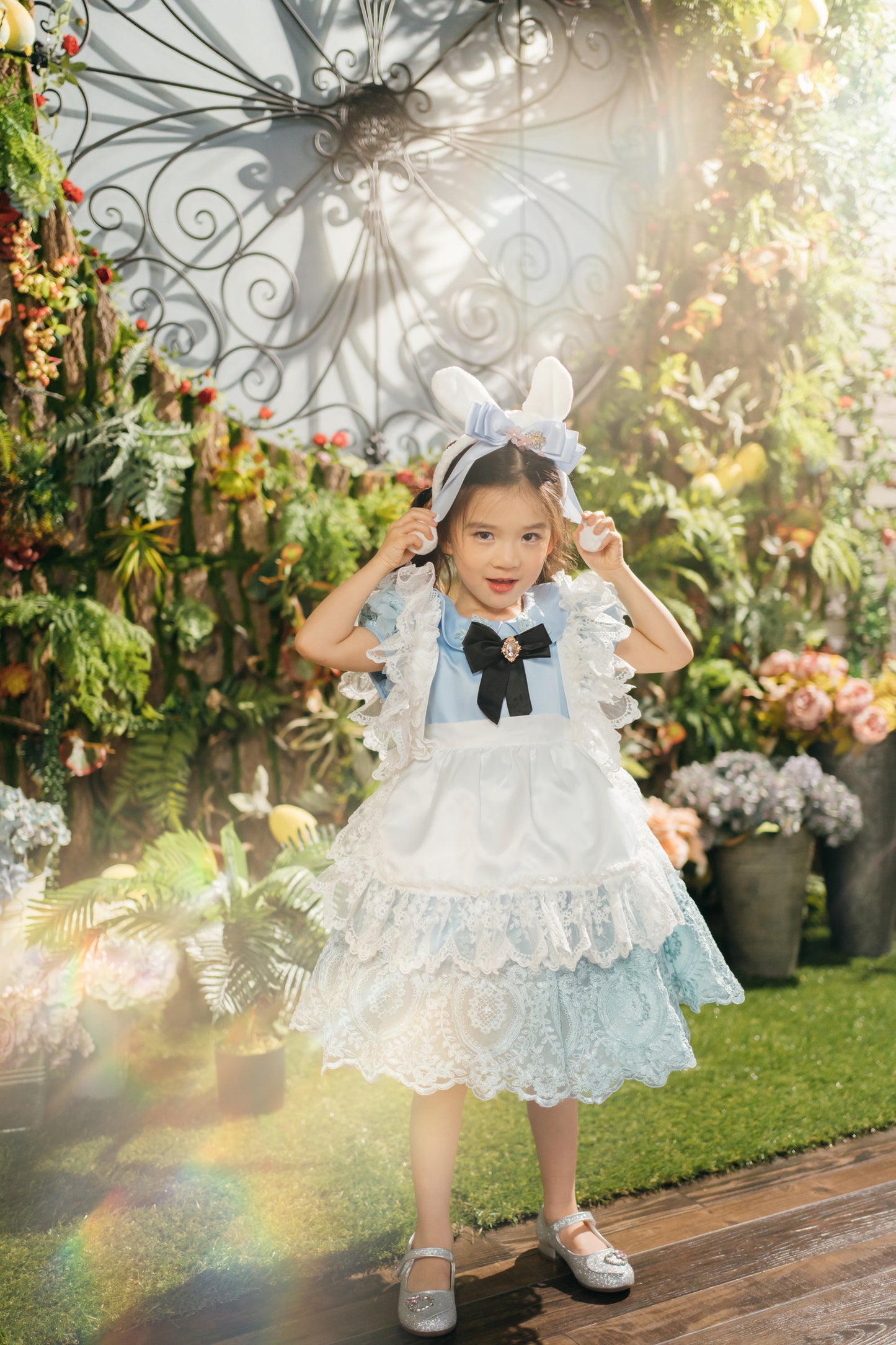 Alice in Wonderland Blue Dress & Apron Set