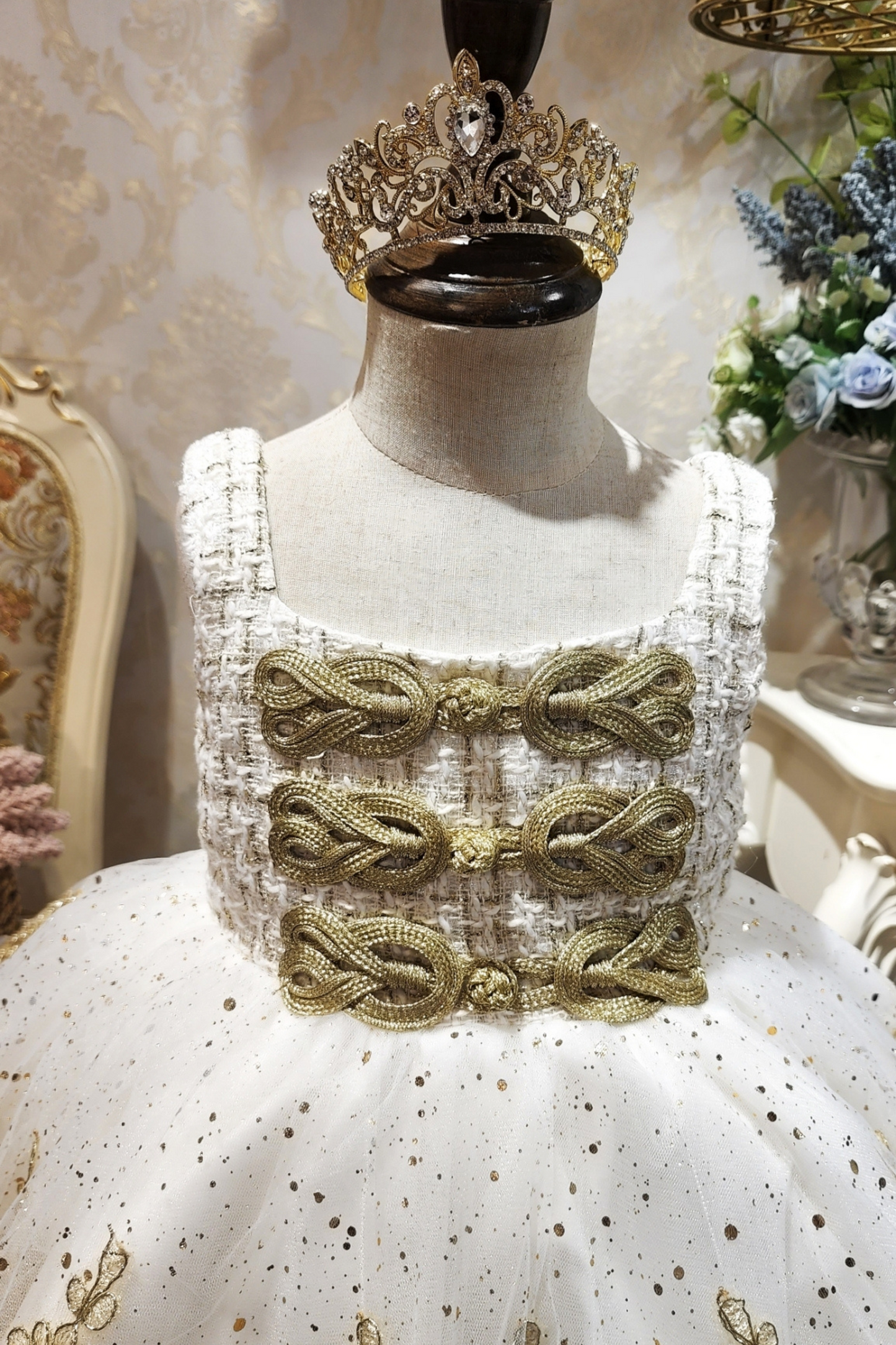 Champagne Nutcracker Set (Dress + Jacket)