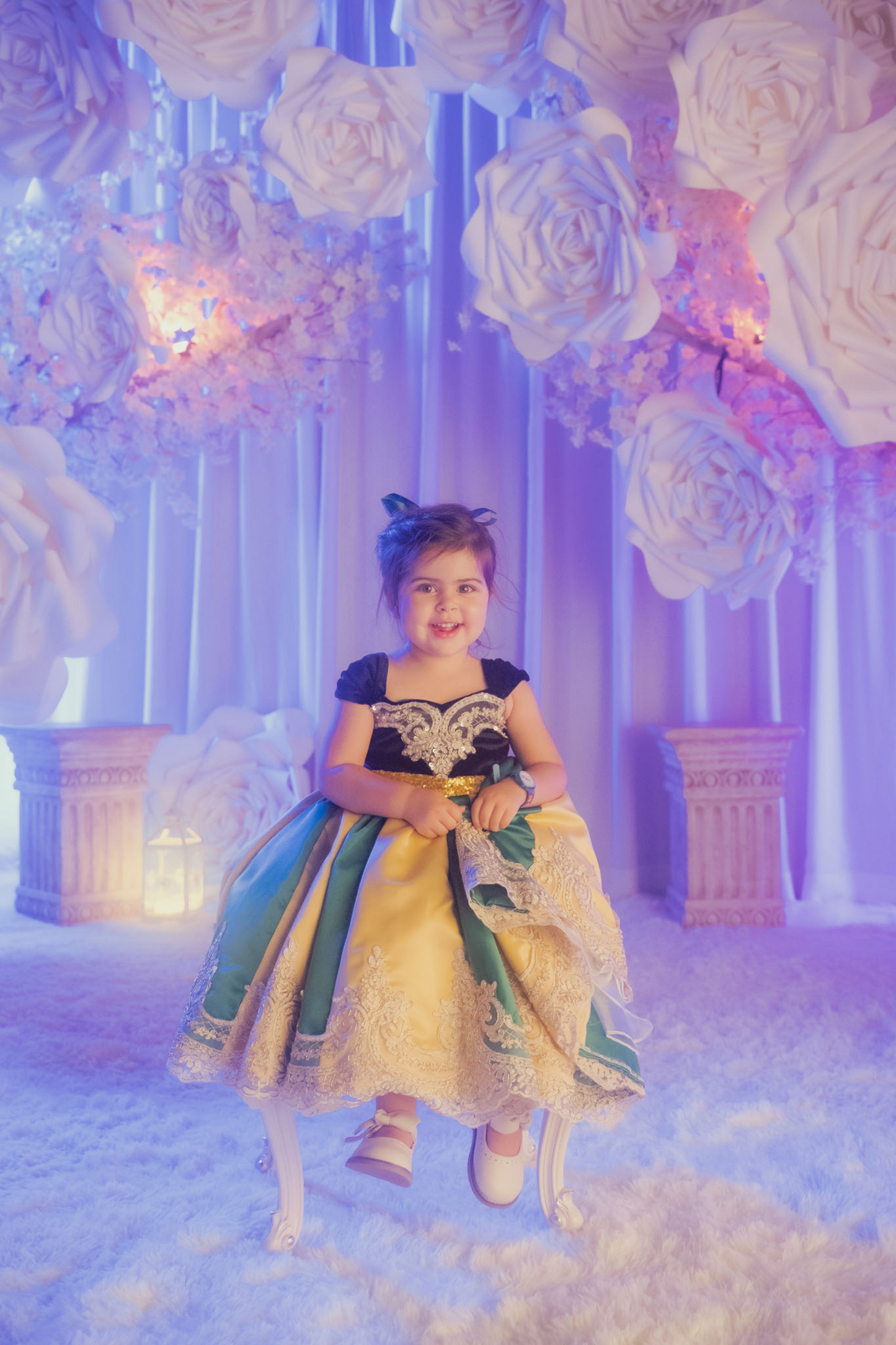 Anna Green & Gold Coronation Gown