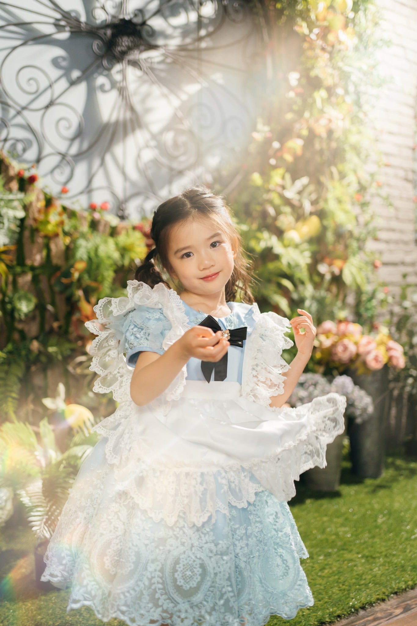 Alice in Wonderland Blue Dress & Apron Set