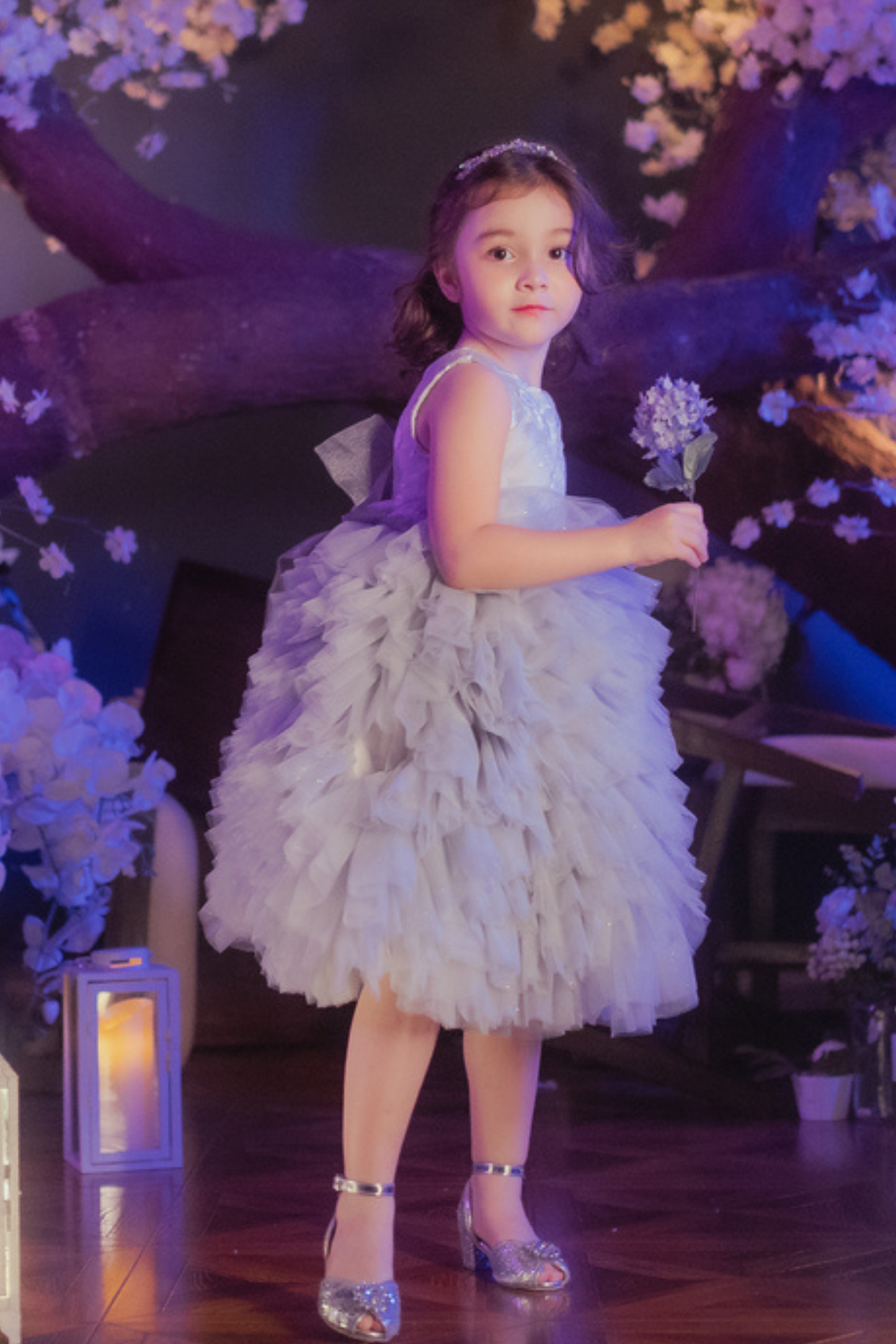 Gina Grey & Tulle Lace Gown
