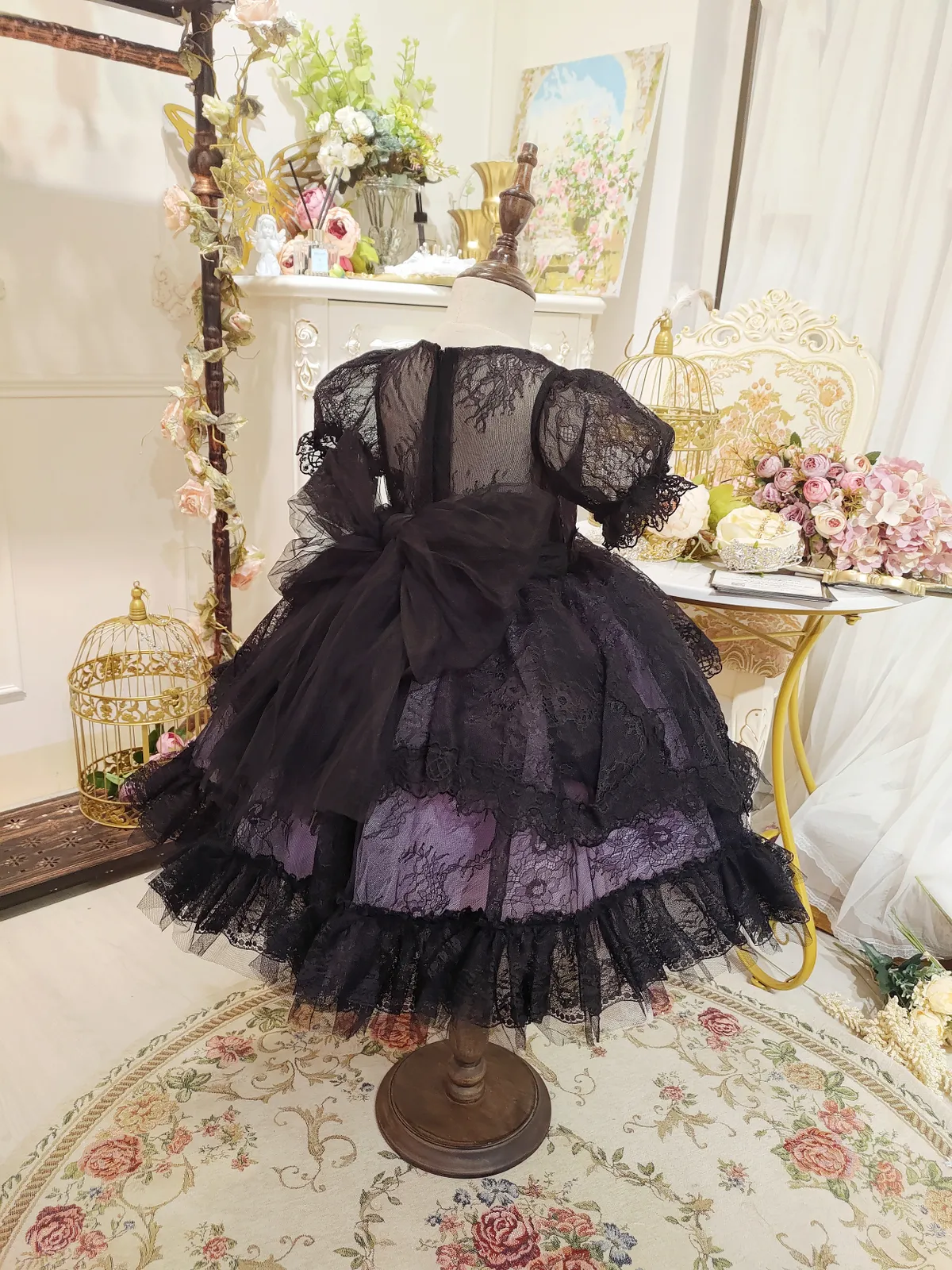 Ready-to-Ship ★ Little Witch Amelia - Purple & Black Lace Dress