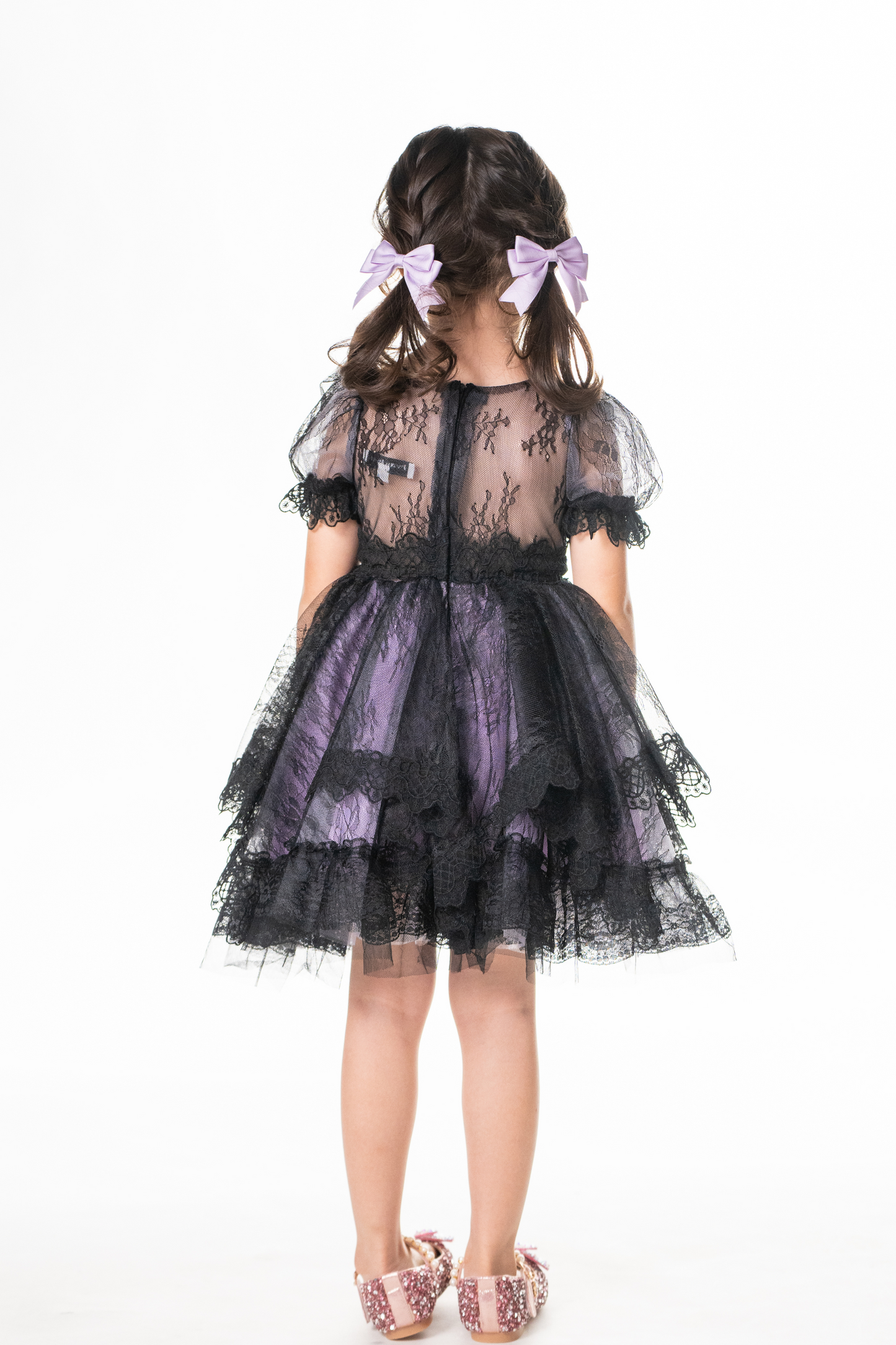 Ready-to-Ship ★ Little Witch Amelia - Purple & Black Lace Dress