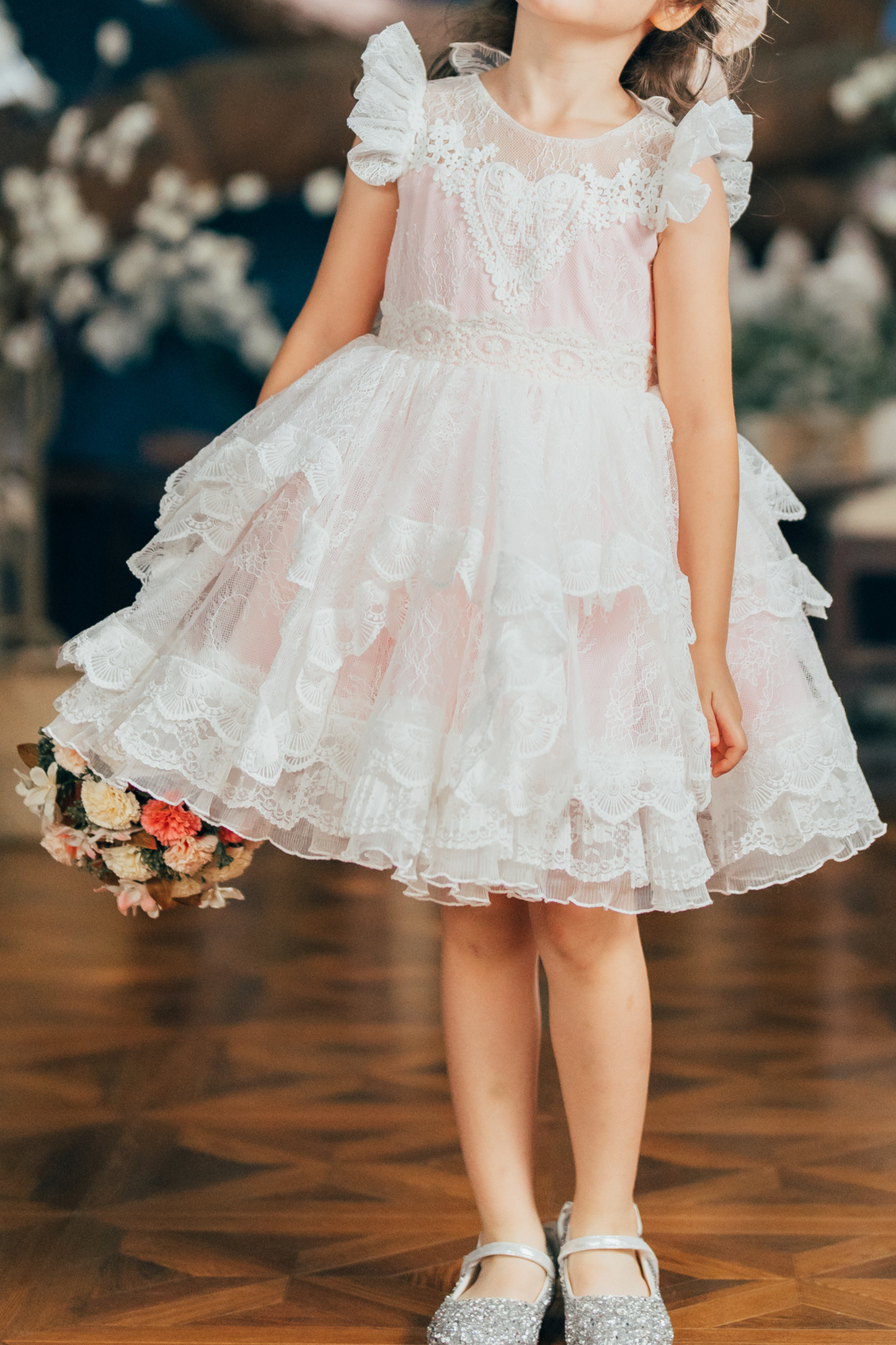 Ready-to-Ship ★ Cupid Angel Lace Dress (White)