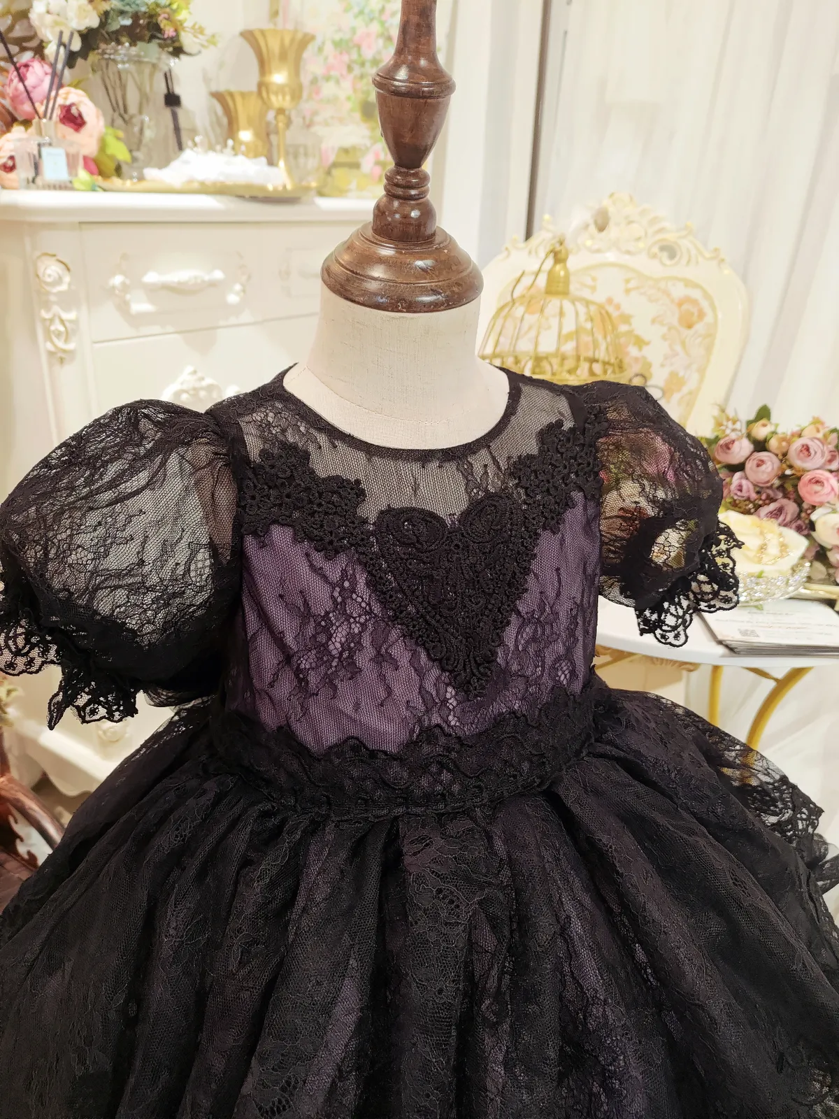 Ready-to-Ship ★ Little Witch Amelia - Purple & Black Lace Dress