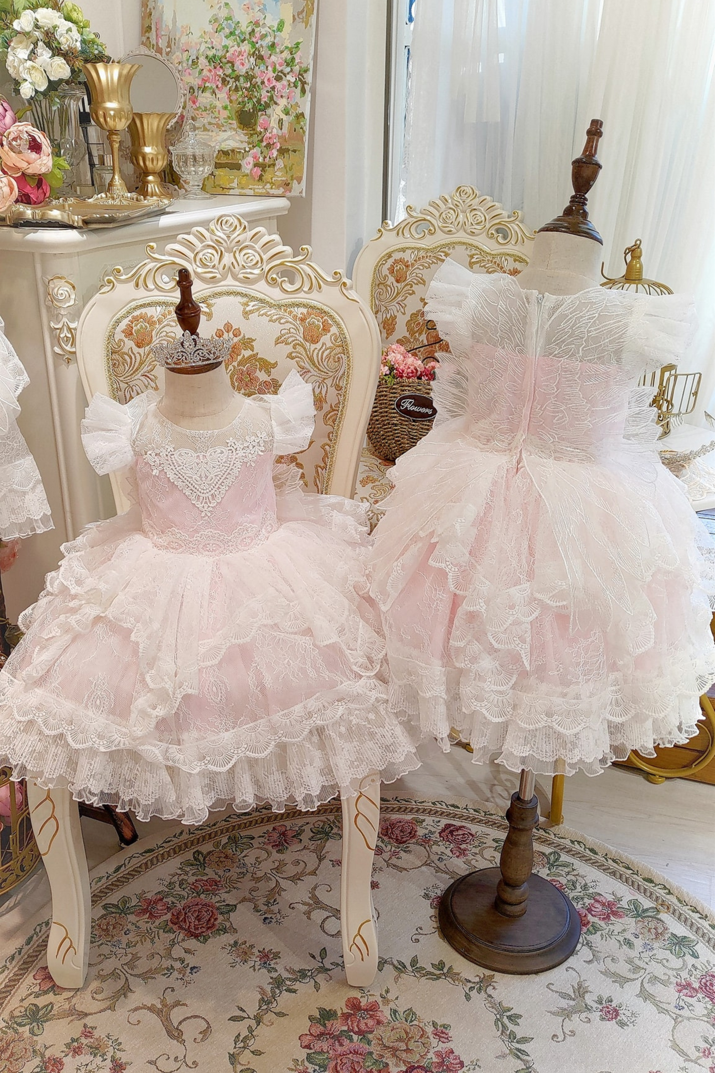 Ready-to-Ship ★ Cupid Angel Lace Dress (White)