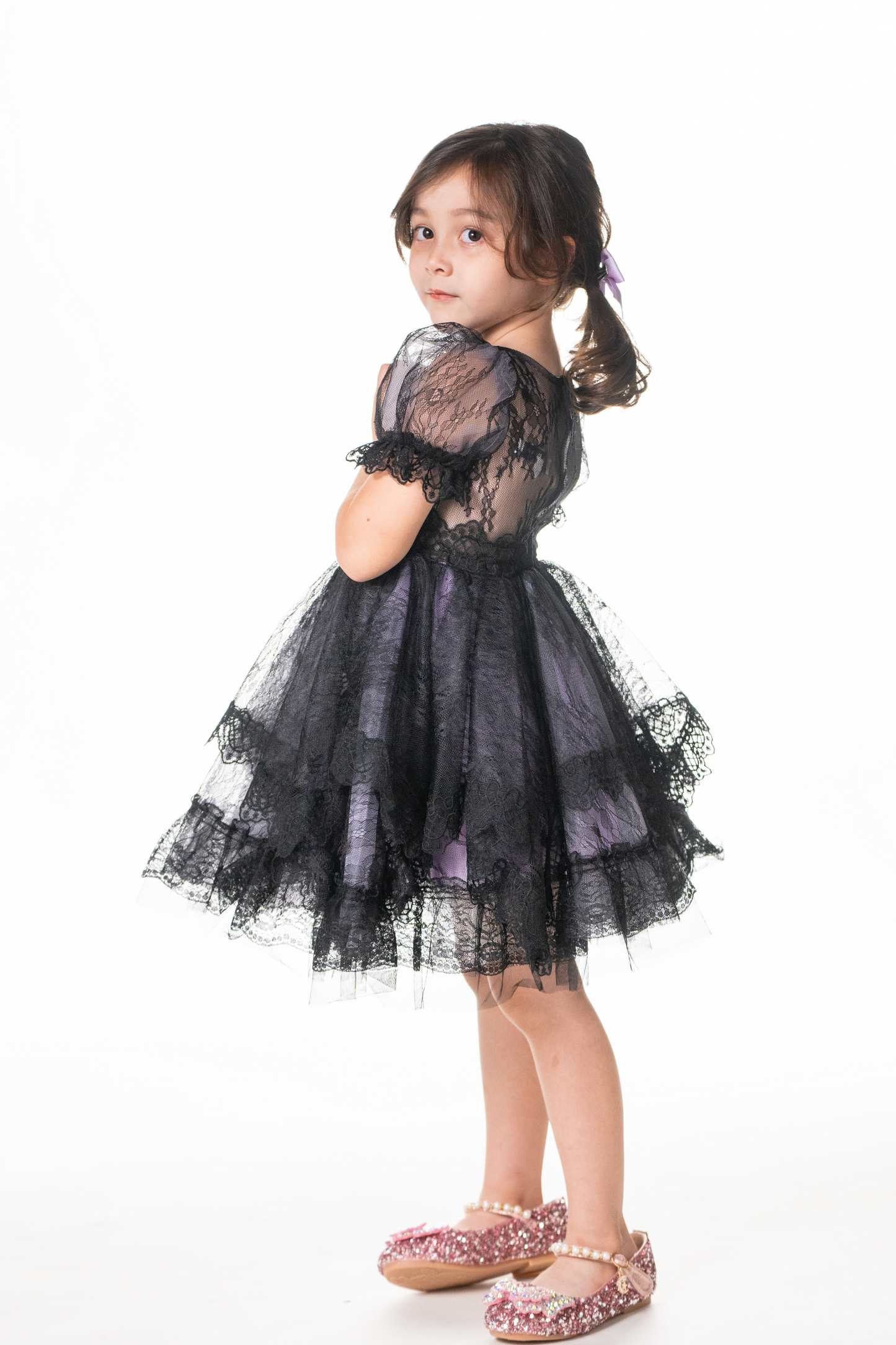 Ready-to-Ship ★ Little Witch Amelia - Purple & Black Lace Dress