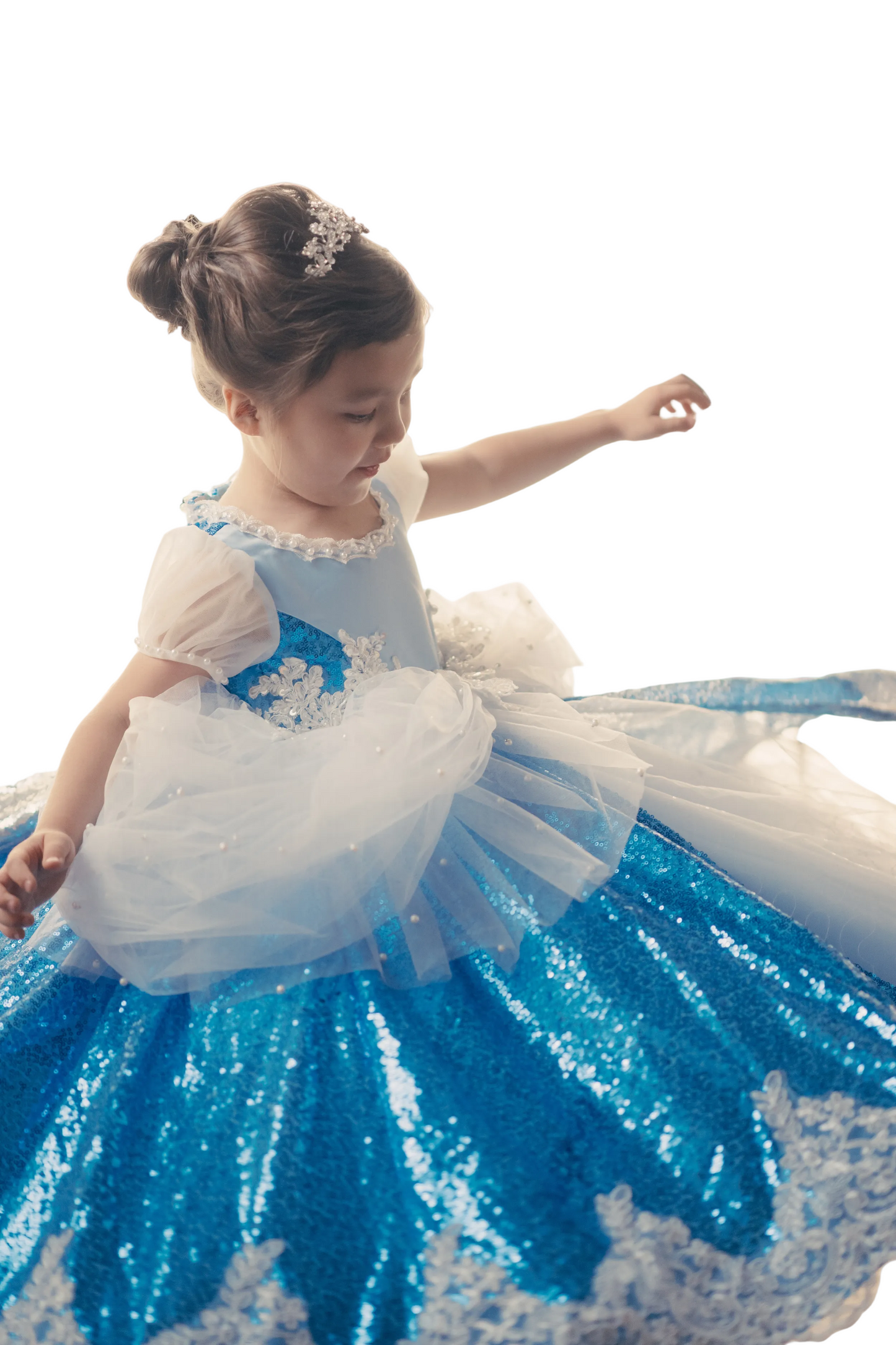 Cinderella Blue Sequin Gown