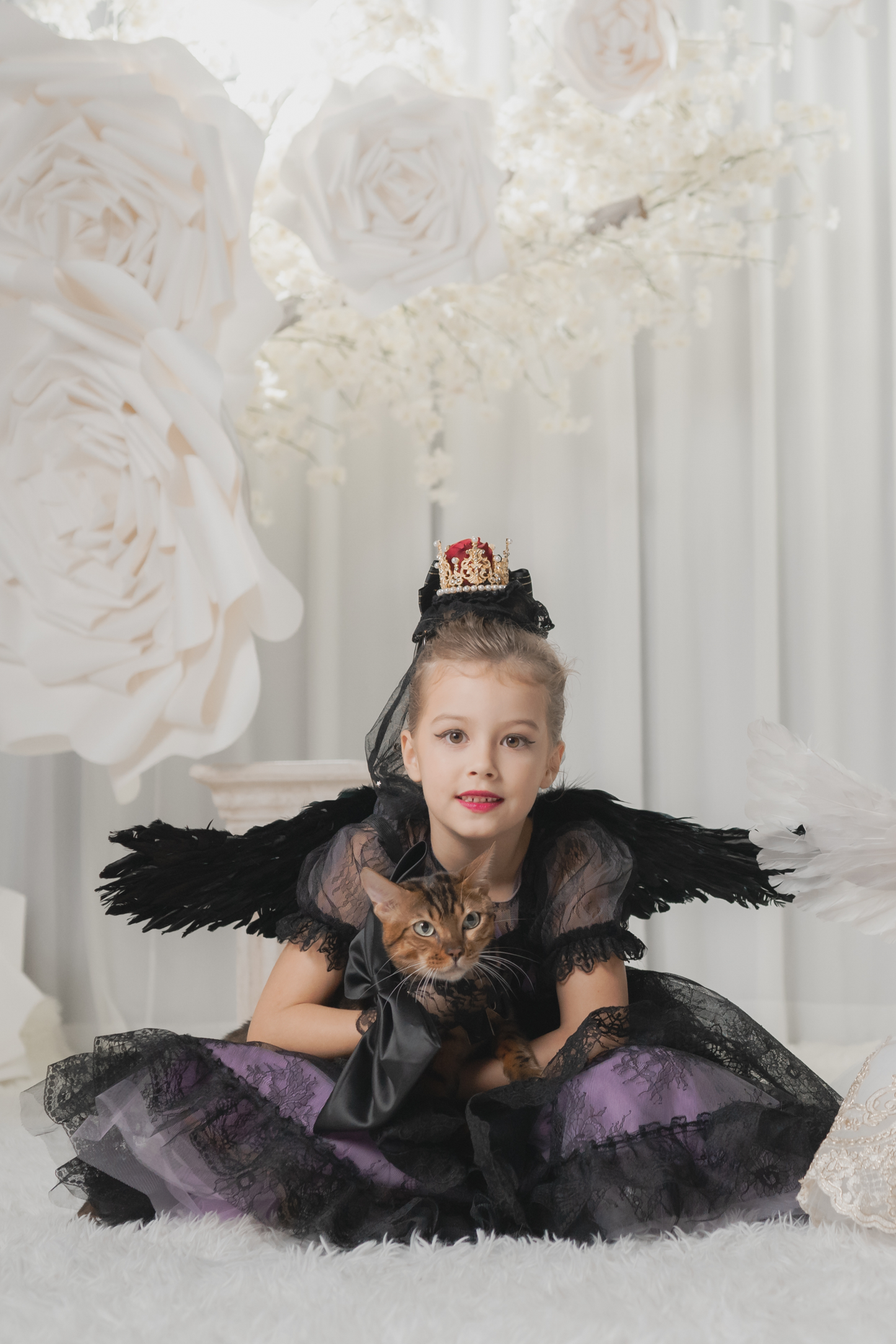 Ready-to-Ship ★ Little Witch Amelia - Purple & Black Lace Dress