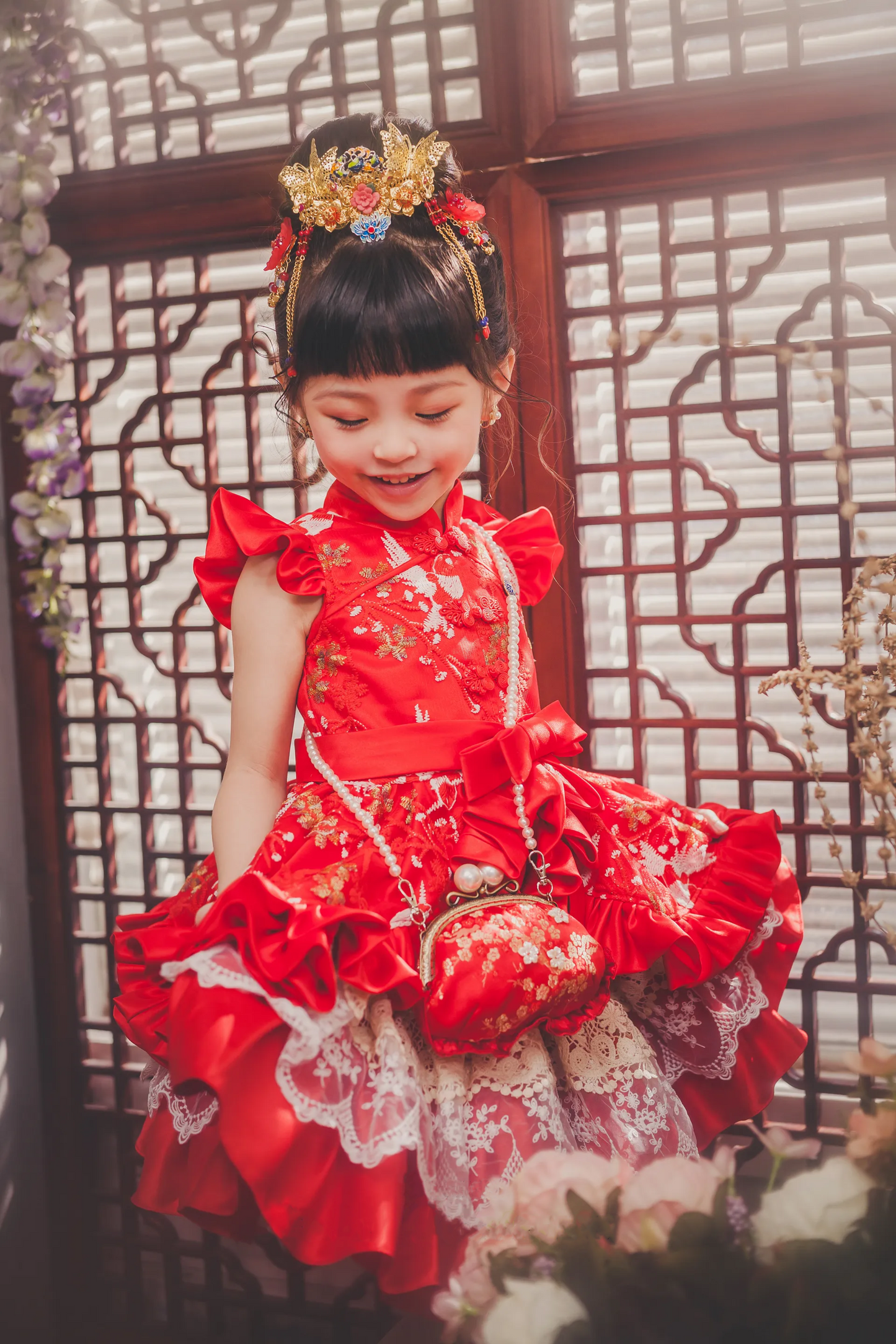 Ready-to-Ship ★ Plum Oriental Qipao Set