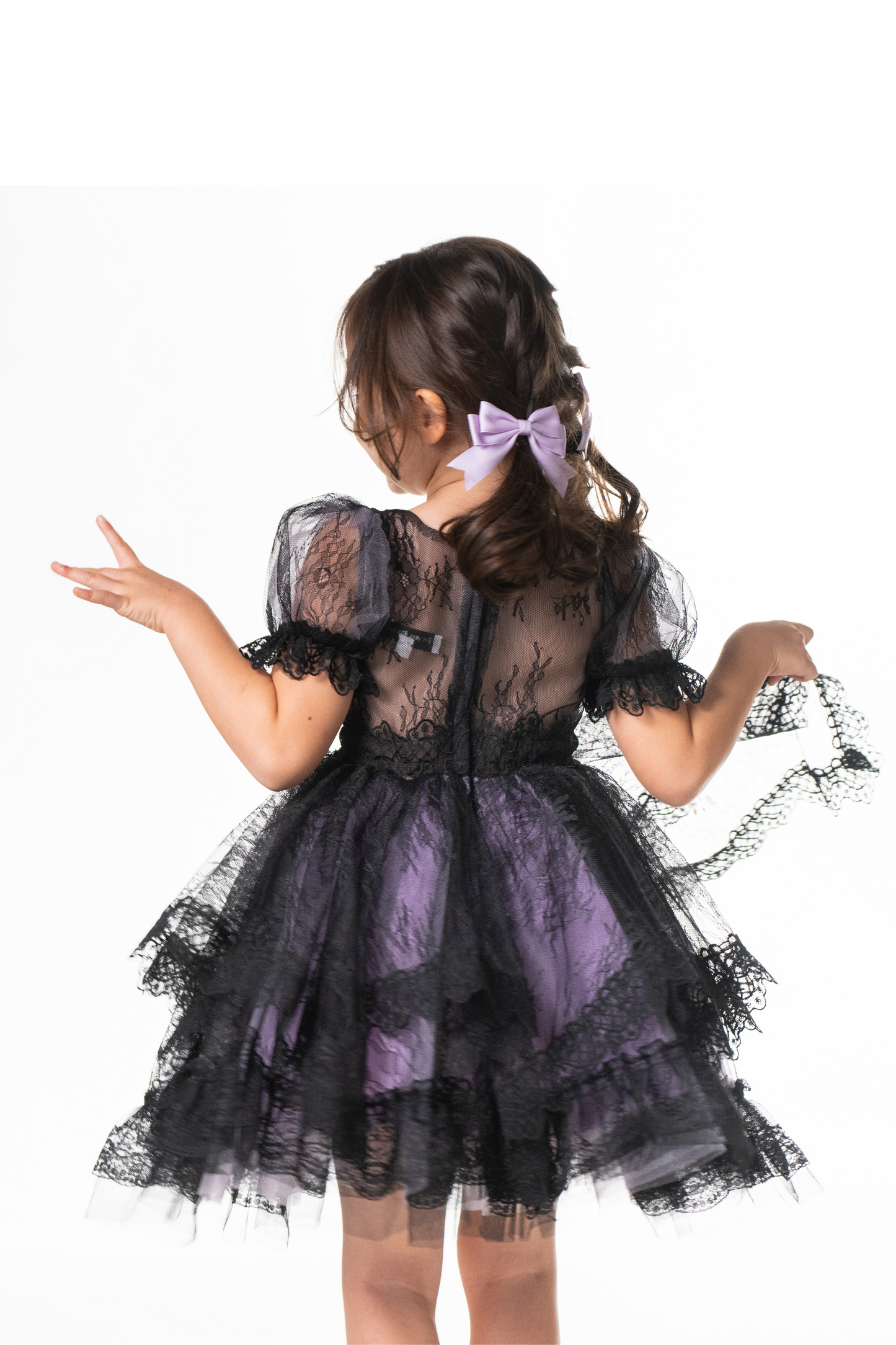 Ready-to-Ship ★ Little Witch Amelia - Purple & Black Lace Dress