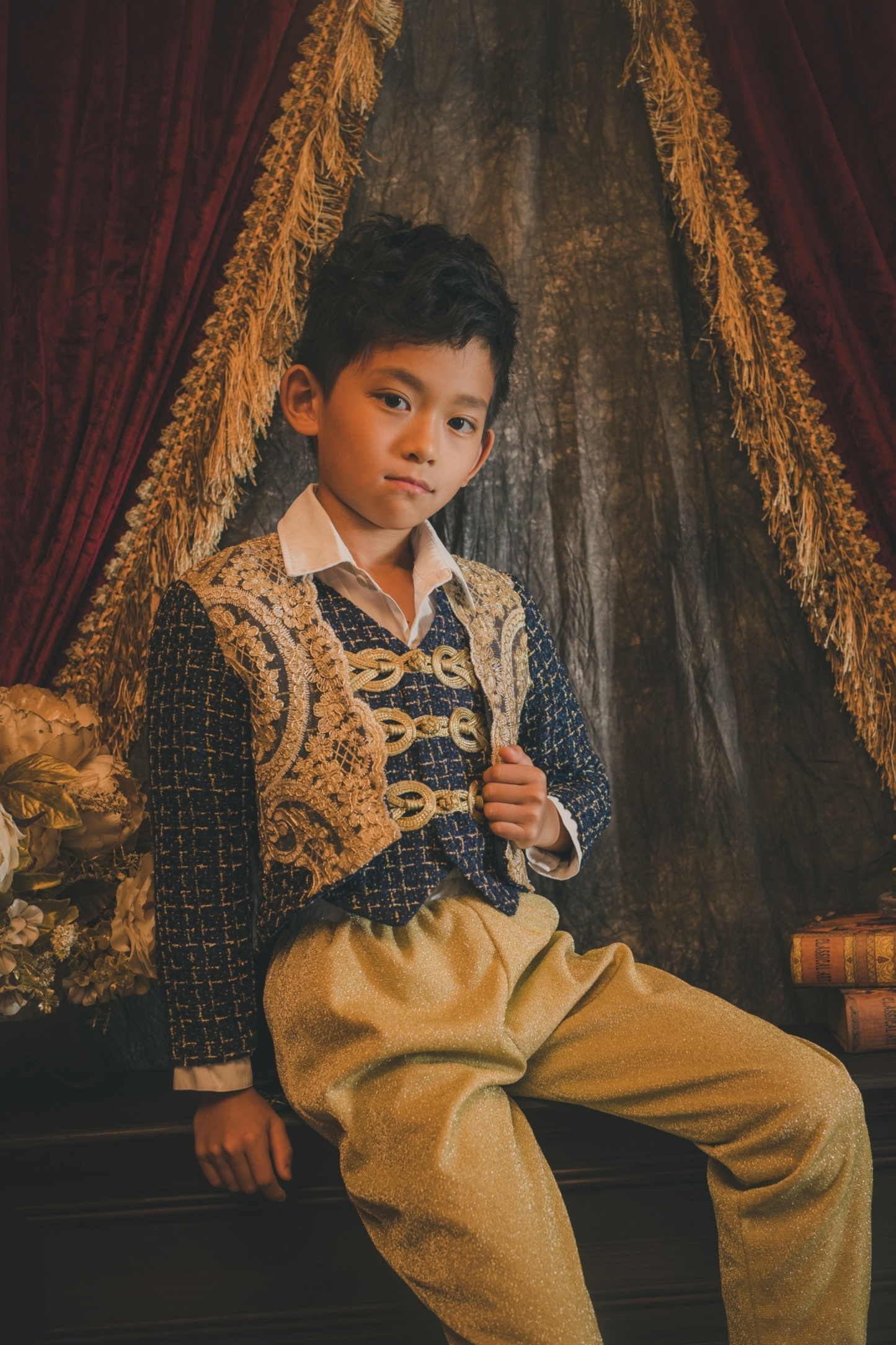 Nutcracker Boy Set (Jacket + Vest + Trousers)
