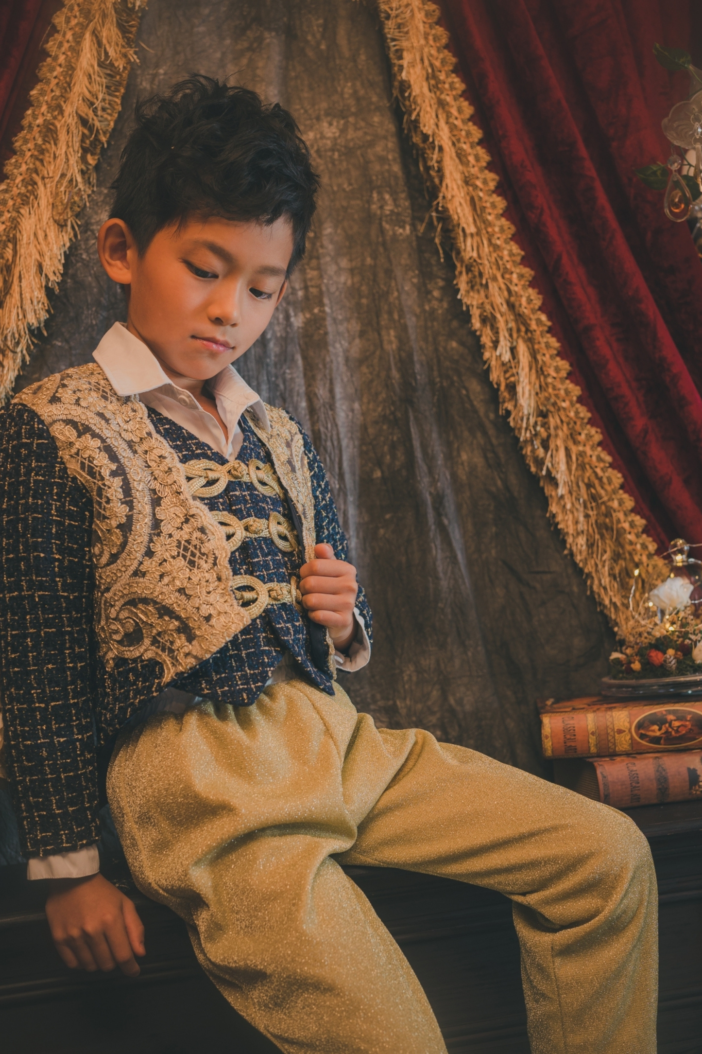 Nutcracker Boy Set (Jacket + Vest + Trousers)