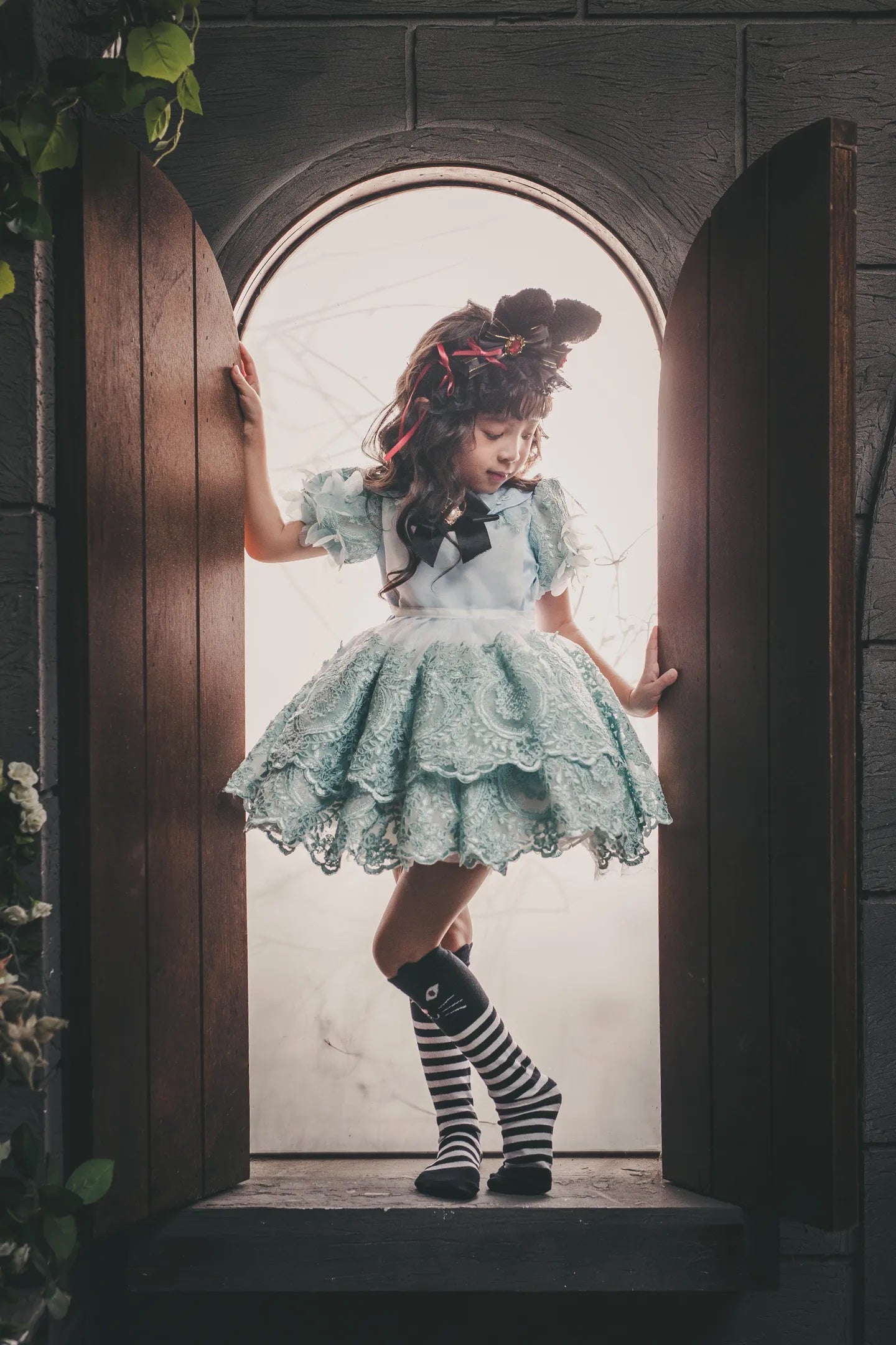 Alice in Wonderland Blue Dress & Apron Set