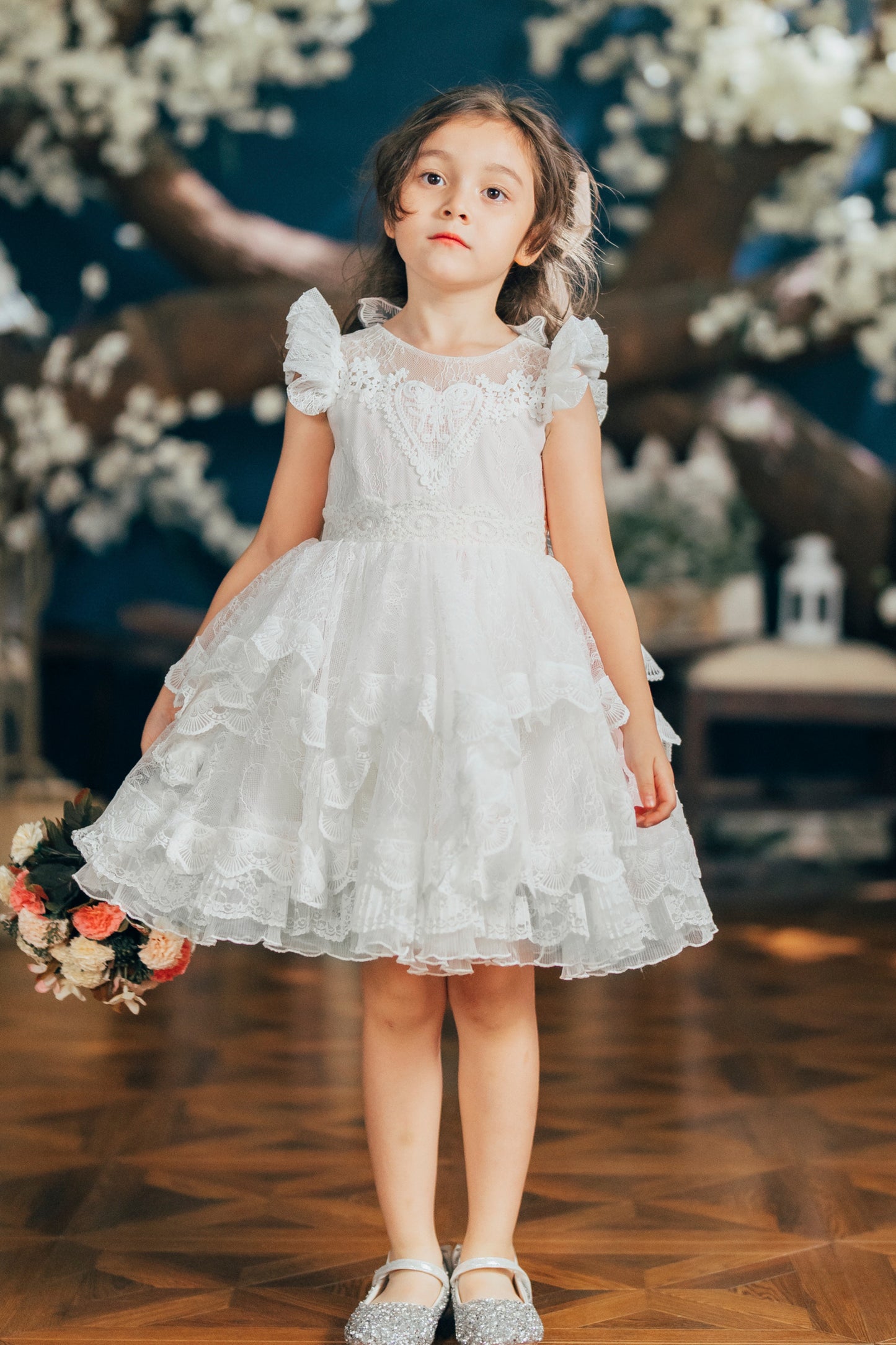 Ready-to-Ship ★ Cupid Angel Lace Dress (White)
