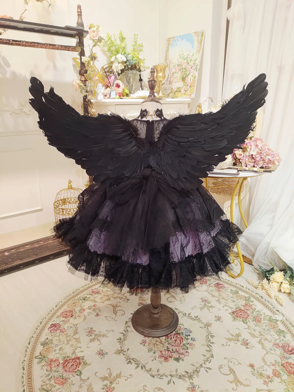 Ready-to-Ship ★ Little Witch Amelia - Purple & Black Lace Dress