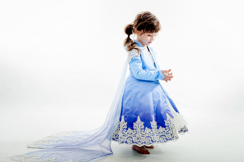 Elsa Blue Ombre Coat Dress