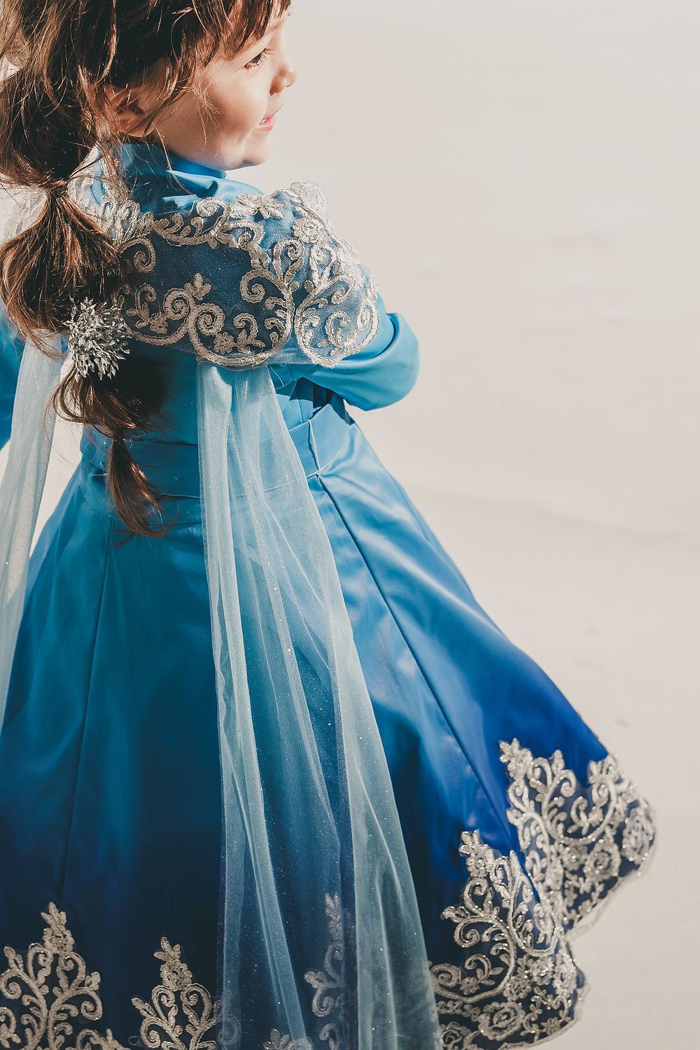 Elsa Blue Ombre Coat Dress