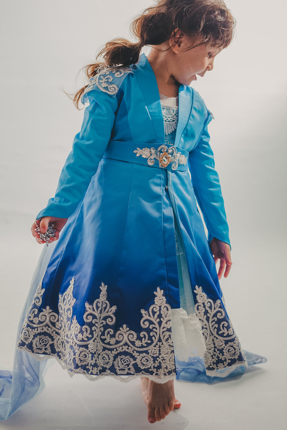 Elsa Blue Ombre Coat Dress