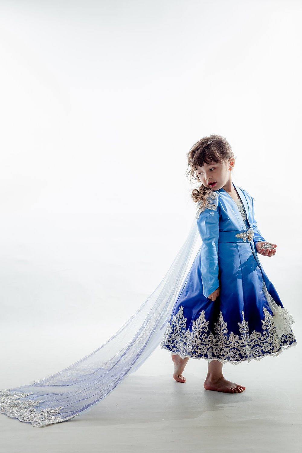 Elsa Blue Ombre Coat Dress