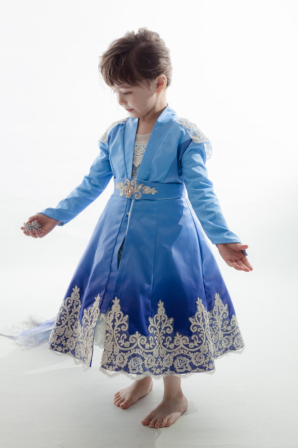 Elsa Blue Ombre Coat Dress
