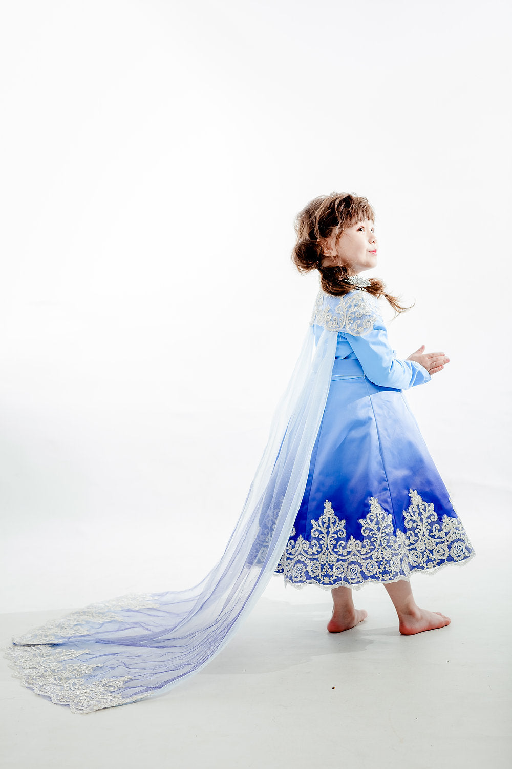 Elsa Blue Ombre Coat Dress