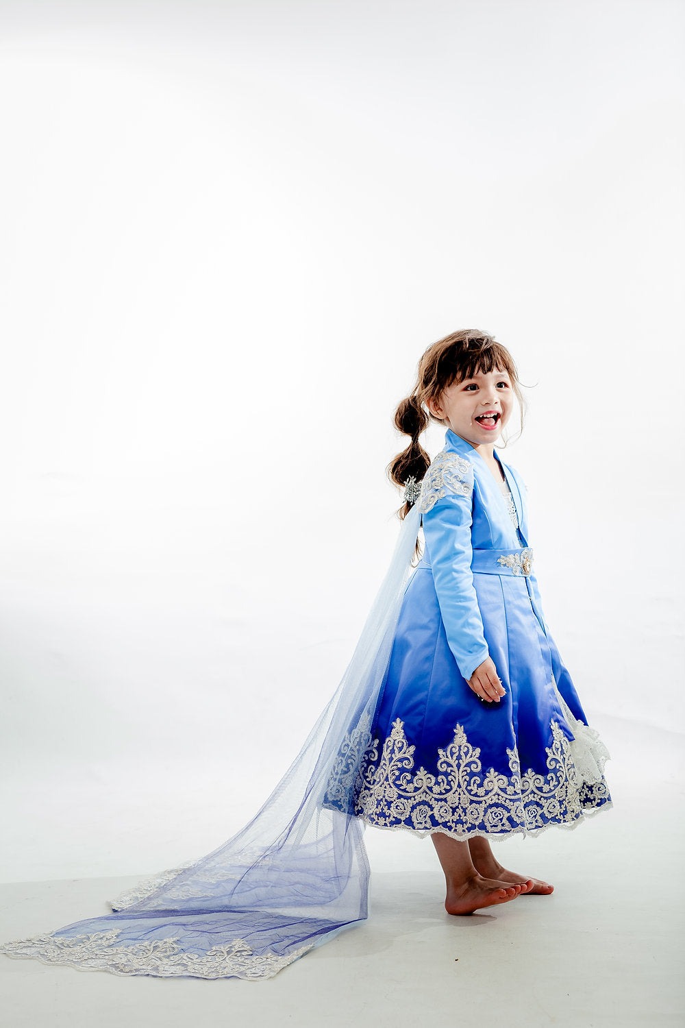 Elsa Blue Ombre Coat Dress